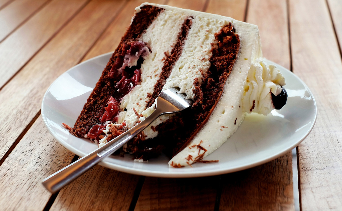 Delicious Slice of Red Velvet Cake